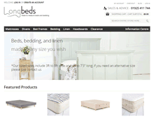 Tablet Screenshot of longbeds.com